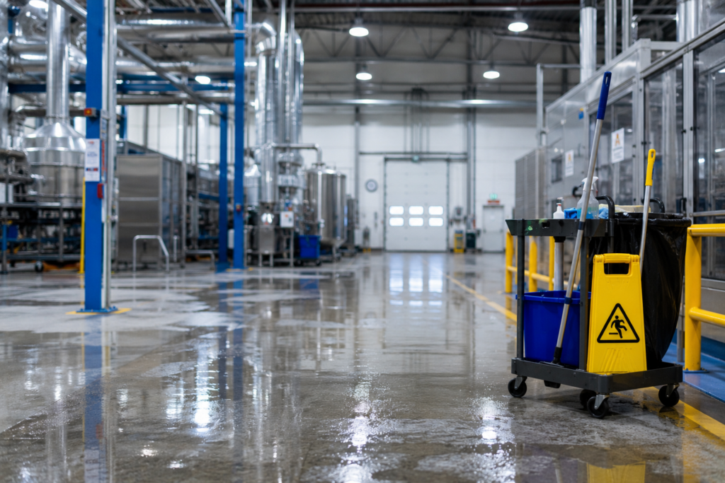Schoonmaak in de industrie