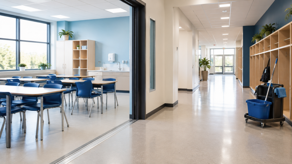 Schoonmaak op kantoor